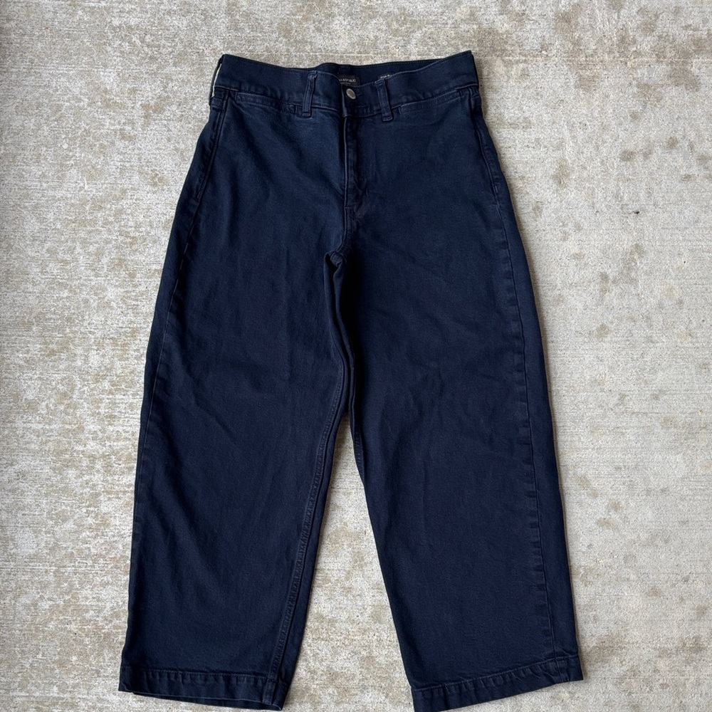 Banana Republic High Rise Wide Leg Crop Jeans